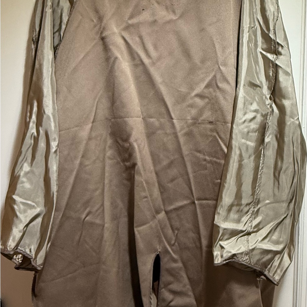 London Fog Tan Trench Coat Classic Water-Resistant Design - Picture 6 of 7